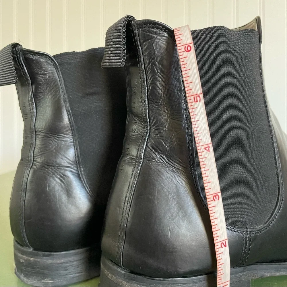 All Saints Men’s Classic Chelsea Boots in Black Leather *Portugal*